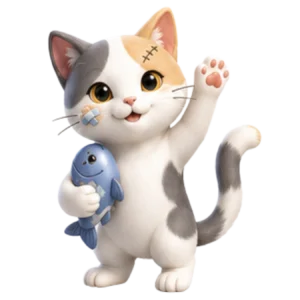 Mascotte debout pour la page contact